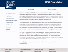 Tablet Screenshot of foundation.hfcc.edu