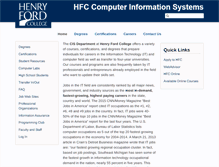 Tablet Screenshot of cis.hfcc.edu