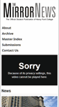 Mobile Screenshot of mirrornews.hfcc.edu
